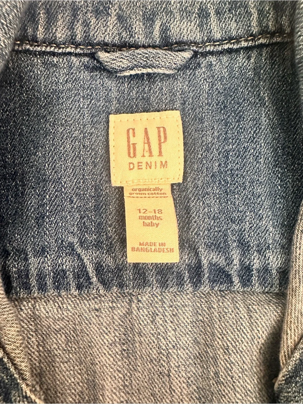 GAP Girls Washed Blue Denim Jacket
